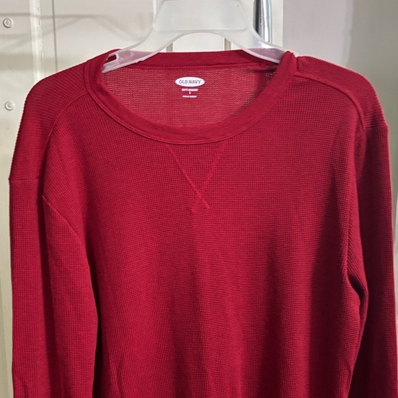 Old Navy Rich Red Long Sleeve Top Size L - Picture 1 of 6